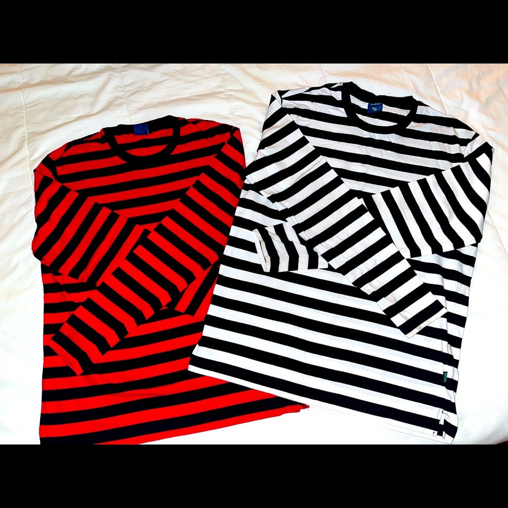 Men’s small long sleeve striped shirts